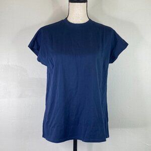 Everlane Women's Navy Blue Cotton Shirt SZ M
